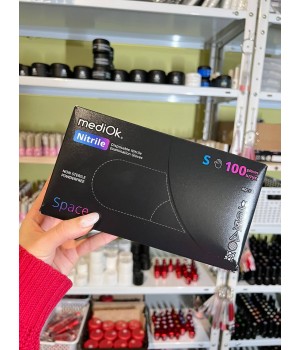 Рукавички mediOK чорні, розмір S 50 пар